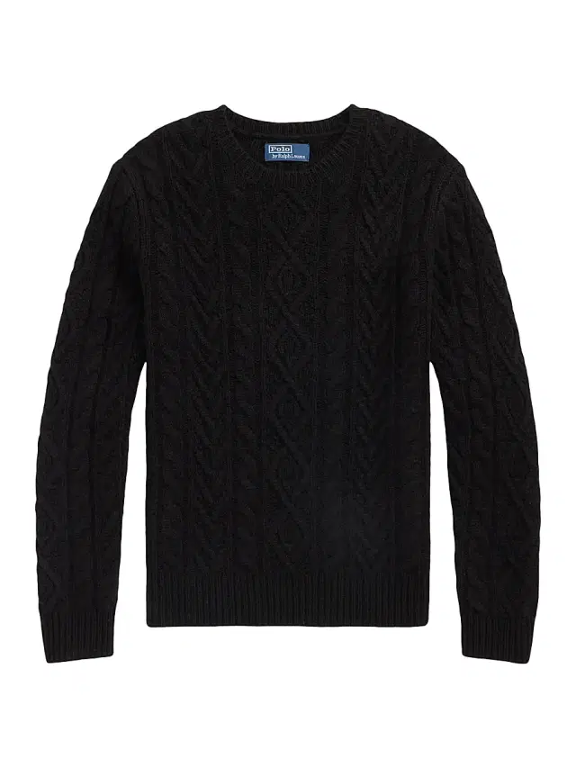 Men's Fisherman Cable-Knit Wool-Alpaca Sweater - Leaf Green Heather Men's Fisherman Cable-Knit Wool-Alpaca Sweater - Leaf Green Heather
