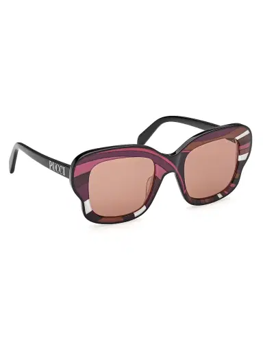 Pucci Women's 52MM Butterfly Sunglasses - Multicolor Brown | Thumbnail 8 Pucci Women's 52MM Butterfly Sunglasses - Multicolor Brown | Thumbnail 8