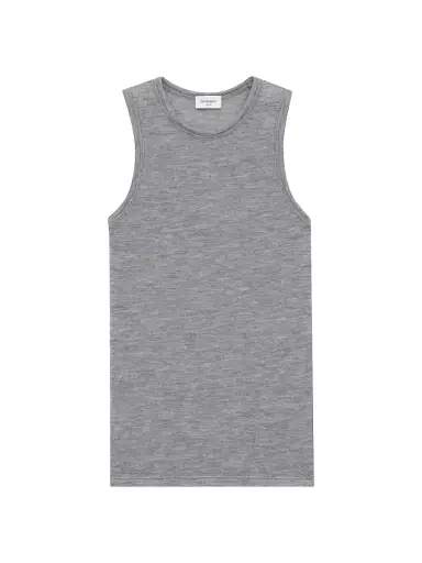 Saint Laurent Women's Tank Top in Cashmere Jersey - Grey | Thumbnail 1 Saint Laurent Women's Tank Top in Cashmere Jersey - Grey | Thumbnail 1
