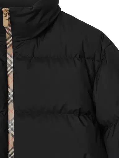 Burberry Men's Check Down Puffer Jacket - Black - Size XXL | Thumbnail 2 Burberry Men's Check Down Puffer Jacket - Black - Size XXL | Thumbnail 2