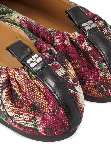 Ganni Women's Butterfly Tapestry Mary Jane Flats | Thumbnail 6 Ganni Women's Butterfly Tapestry Mary Jane Flats | Thumbnail 6