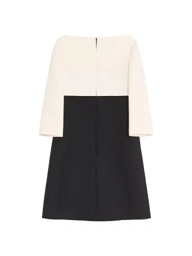 Valentino Garavani Women's Crepe Couture Short Dress - Black Ivory - Size 0 | Thumbnail 2 Valentino Garavani Women's Crepe Couture Short Dress - Black Ivory - Size 0 | Thumbnail 2