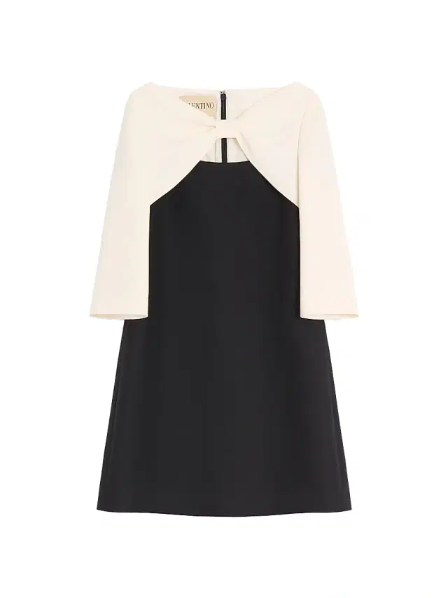 Valentino Garavani Women's Crepe Couture Short Dress - Black