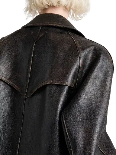 Prada Women's Leather Jacket - Black | Thumbnail 5 Prada Women's Leather Jacket - Black | Thumbnail 5