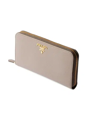 Prada Women's  Saffiano Leather Wallet - Beige | Thumbnail 4