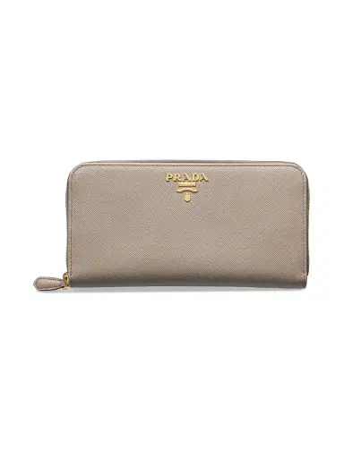 Prada Women's  Saffiano Leather Wallet - Beige | Thumbnail 1
