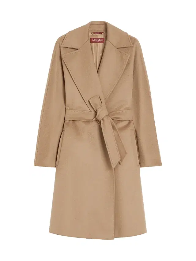 Women's Wool Robe Coat - Camel
