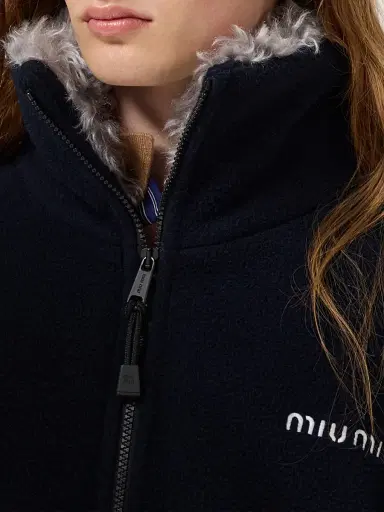Miu Miu Women's Fleece Down Jacket | Thumbnail 5