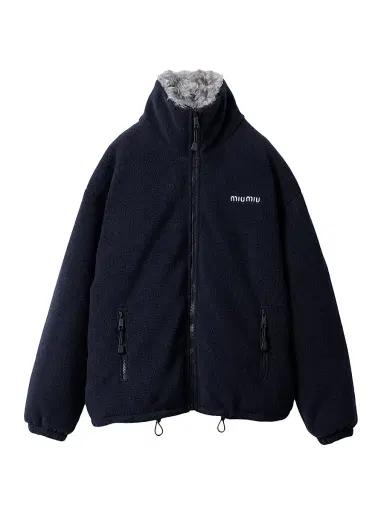 Miu Miu Women's Fleece Down Jacket | Thumbnail 1