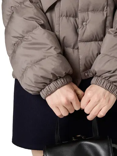 Miu Miu Women's Technical Pongé Down Jacket - Grey - Size 8 | Thumbnail 5 Miu Miu Women's Technical Pongé Down Jacket - Grey - Size 8 | Thumbnail 5