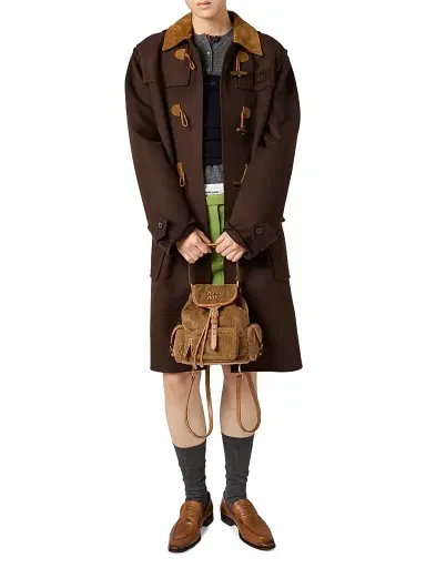 Miu Miu Women's Corduroy Backpack | Thumbnail 7 Miu Miu Women's Corduroy Backpack | Thumbnail 7