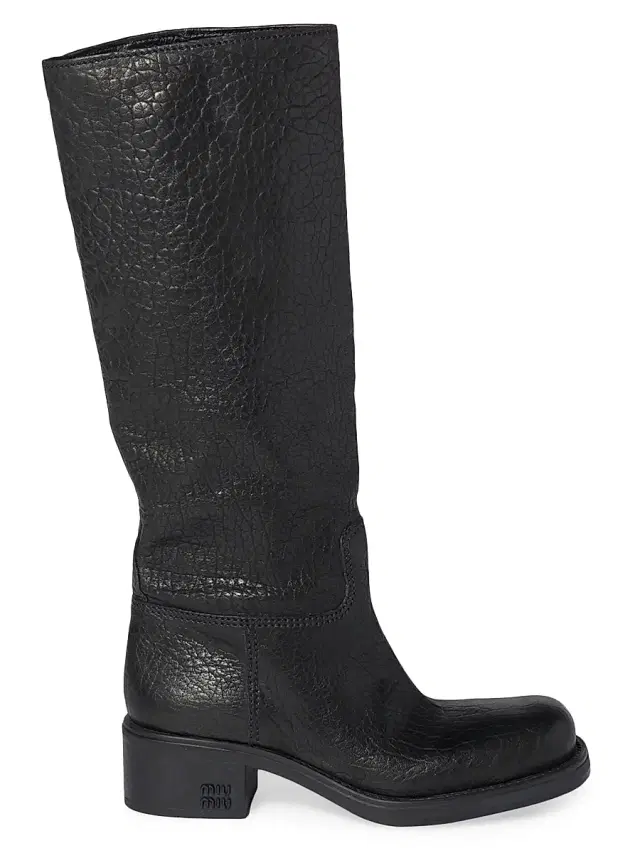 Women's Leather Boots - Black