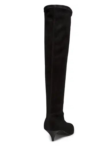 A Emery Women's Oscar Suede Kitten-Heel Boots - Black Suede - Size 11 | Thumbnail 3