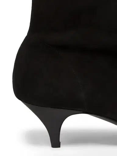 A Emery Women's Oscar Suede Kitten-Heel Boots - Black Suede - Size 11 | Thumbnail 5