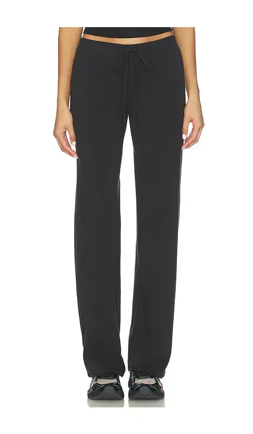 Cotton Jersey Straight Leg Pant