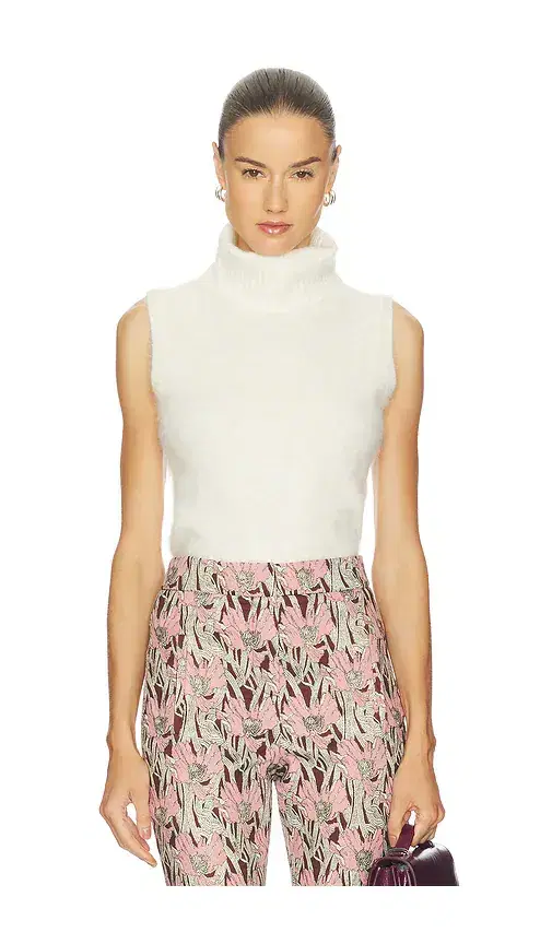 Veronica Beard Mazzy Brushed Cashmere Shell