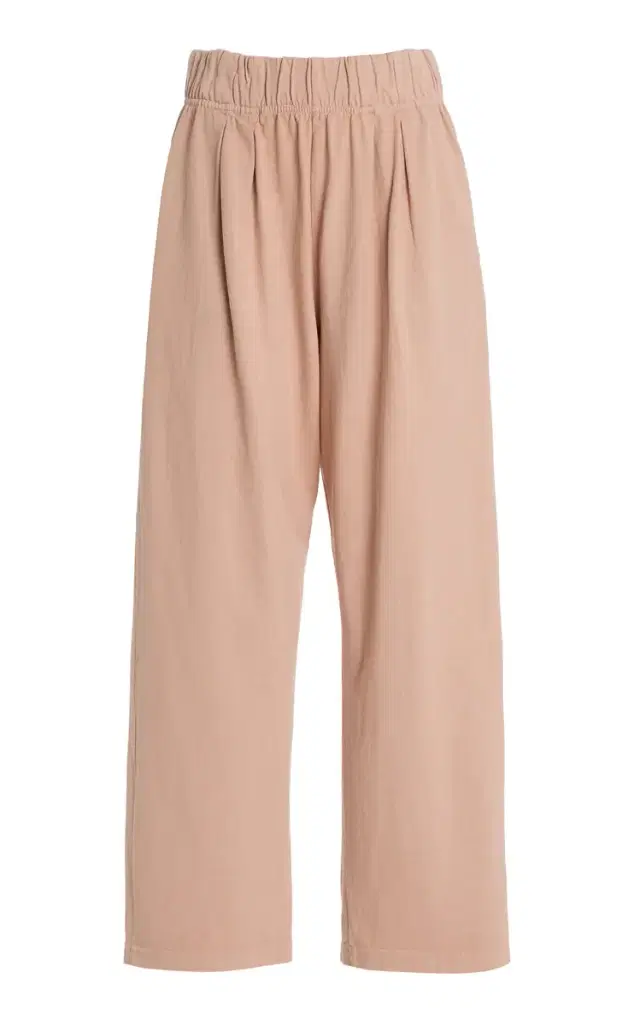 Penny Pleated Cotton Pants