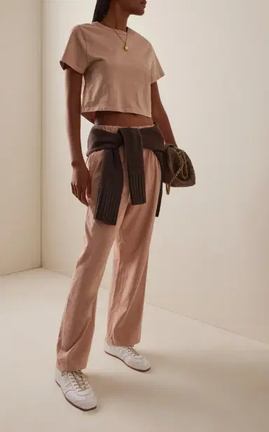 Les Tien Daria Cropped Cotton T-Shirt | Thumbnail 3 Les Tien Daria Cropped Cotton T-Shirt | Thumbnail 3