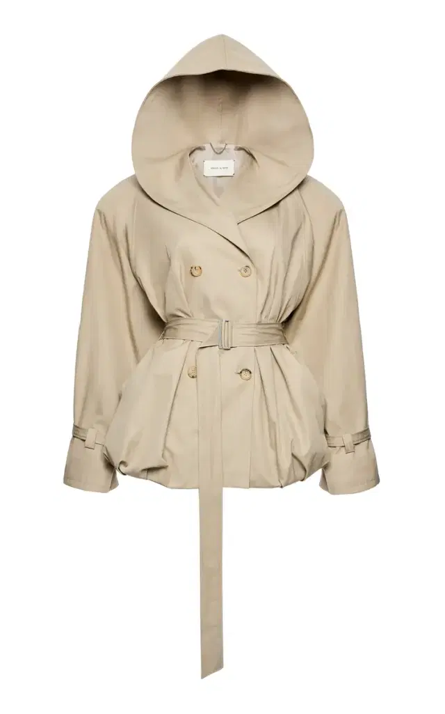 Magda Butrym Hooded Cotton-Blend Trench Coat