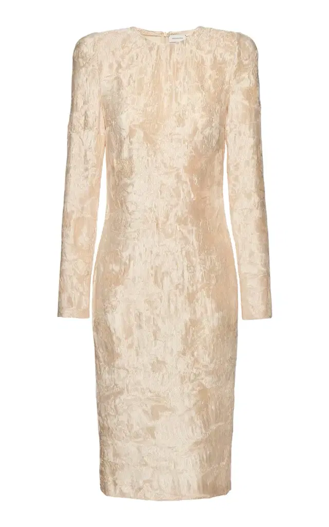 Magda Butrym Crushed Velvet Midi Dress