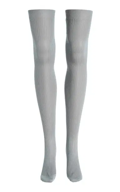 Miu Miu Knee-High Ribbed-Silk Socks | Thumbnail 4 Miu Miu Knee-High Ribbed-Silk Socks | Thumbnail 4