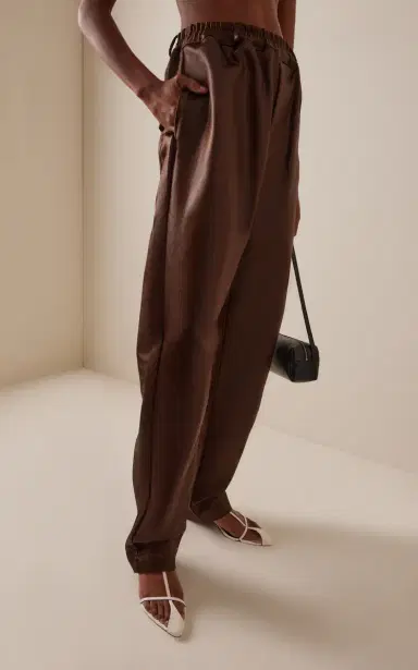 Niccolò Pasqualetti Slim Nylon Satin Straight-Leg Pants | Thumbnail 3 Niccolò Pasqualetti Slim Nylon Satin Straight-Leg Pants | Thumbnail 3