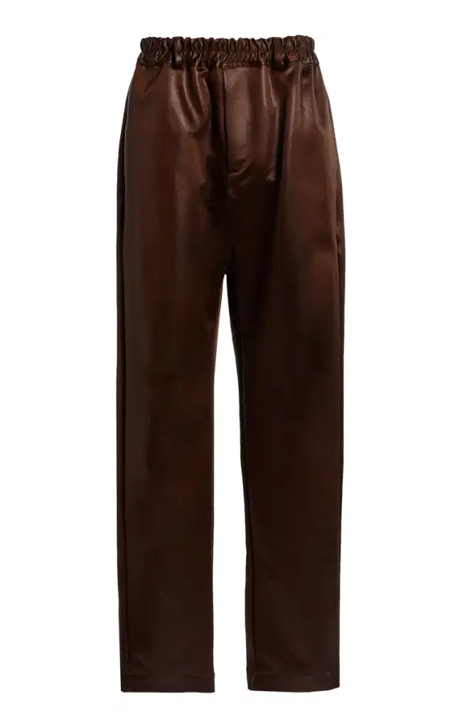 Niccolò Pasqualetti Slim Nylon Satin Straight-Leg Pants