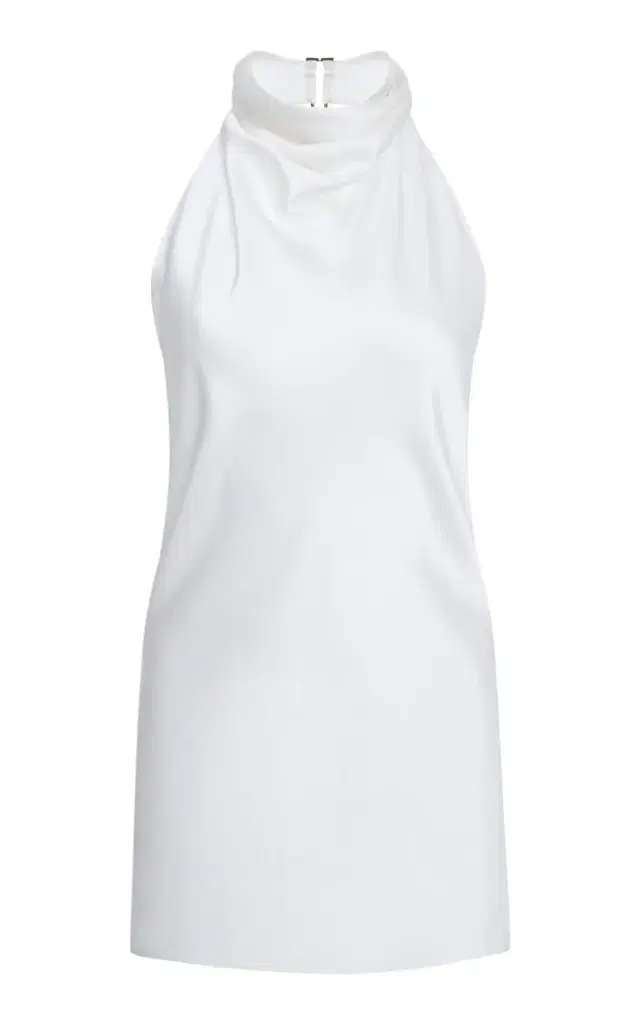 Stella McCartney Cowl-Back Satin Halter Top