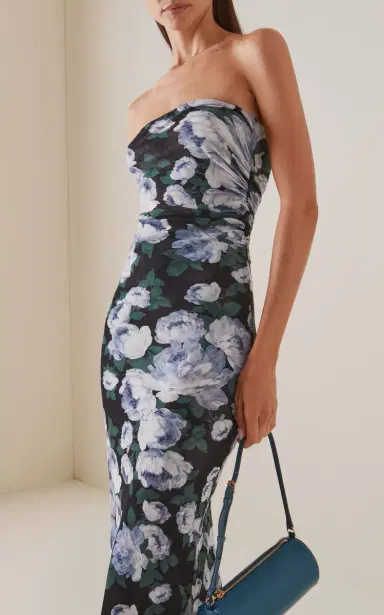 Stella McCartney Bunch Of Roses Mesh Midi Dress | Thumbnail 3 Stella McCartney Bunch Of Roses Mesh Midi Dress | Thumbnail 3