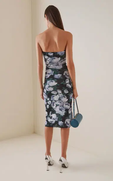 Stella McCartney Bunch Of Roses Mesh Midi Dress | Thumbnail 4 Stella McCartney Bunch Of Roses Mesh Midi Dress | Thumbnail 4