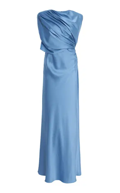 Stella McCartney Draped Satin Cape Gown | Thumbnail 6 Stella McCartney Draped Satin Cape Gown | Thumbnail 6