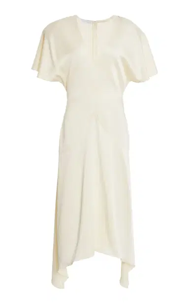 Stella McCartney Envers Satin V-Neck Dress | Thumbnail 6 Stella McCartney Envers Satin V-Neck Dress | Thumbnail 6