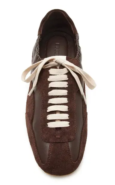 SIMKHAI Georgie Elasticized Leather Sneakers | Thumbnail 3 SIMKHAI Georgie Elasticized Leather Sneakers | Thumbnail 3