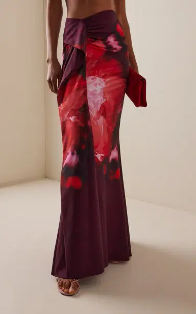 Silvia Tcherassi Meissa Gathered Jersey Maxi Skirt | Thumbnail 3 Silvia Tcherassi Meissa Gathered Jersey Maxi Skirt | Thumbnail 3