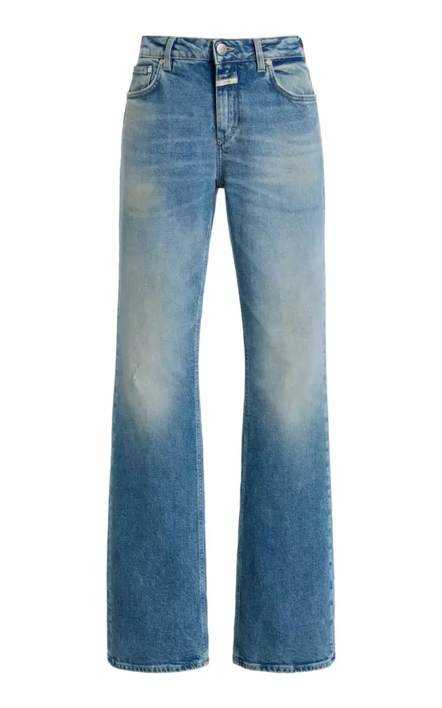 Jovanna Stretch Low-Rise Flared Jeans