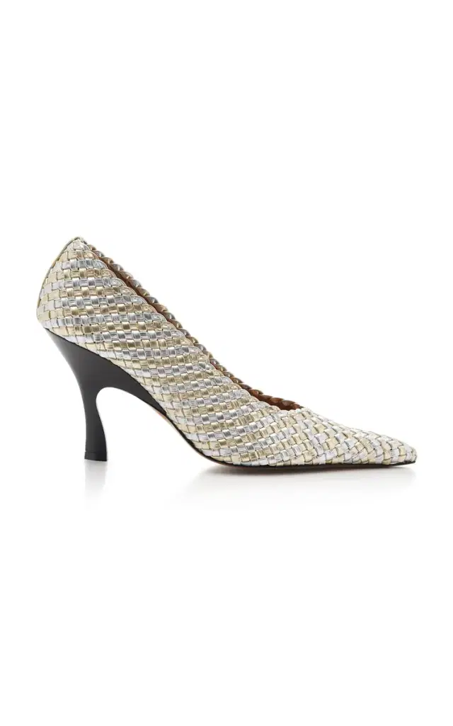 Stella McCartney Elsa 90mm Metallic Alter Mat Pumps