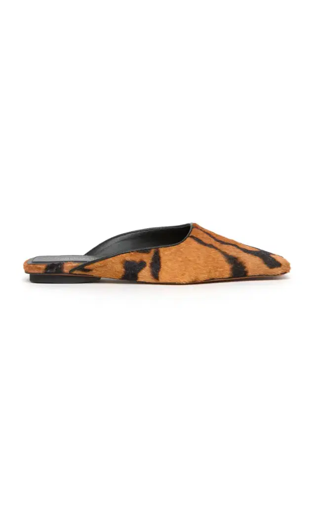 Patterned Velvet Mules