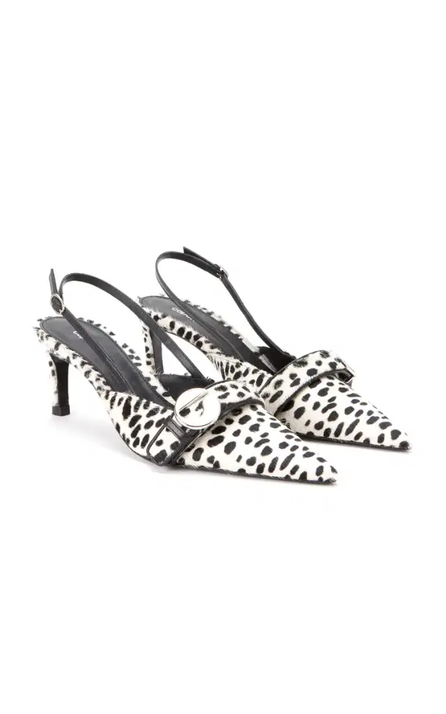 Coperni Belt Calf Hair Kitten Heels