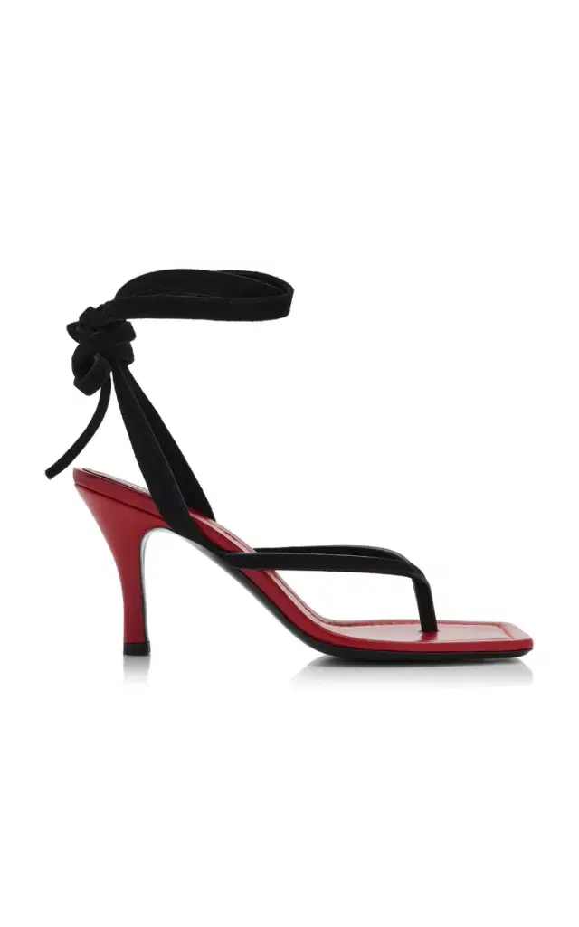 Christopher Esber Frida Flip Flop Heeled Leather Sandals