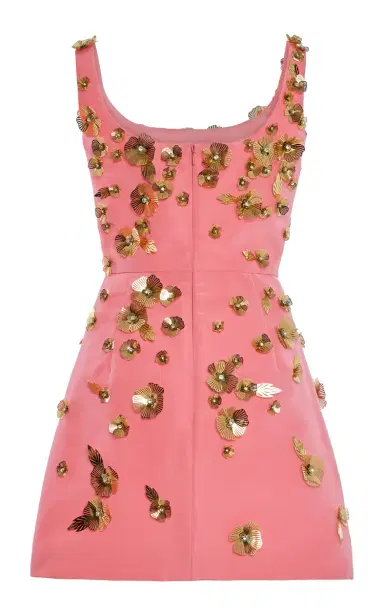 Carolina Herrera Embellished Silk-Faille Mini Dress | Thumbnail 5