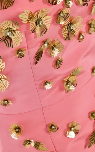 Carolina Herrera Embellished Silk-Faille Mini Dress | Thumbnail 6