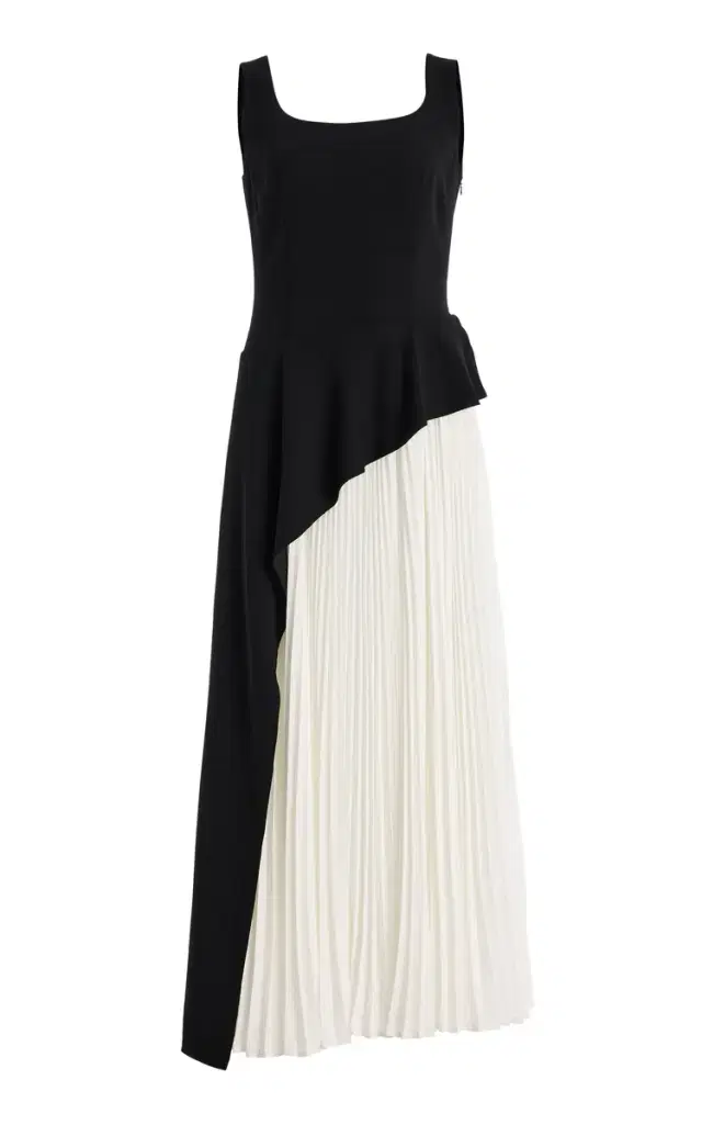 SIMKHAI Zayla Plisse Midi Dress