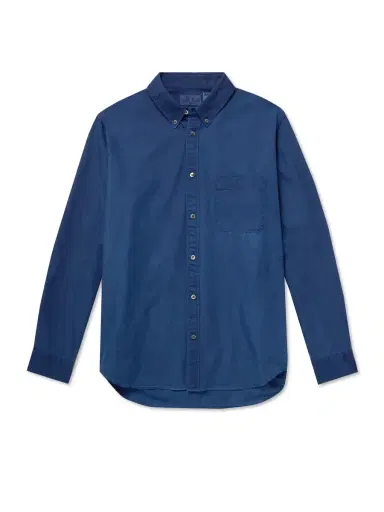 Blue Blue Japan Button-Down Collar Indigo-Dyed Cotton Oxford Shirt - Men | Thumbnail 1 Blue Blue Japan Button-Down Collar Indigo-Dyed Cotton Oxford Shirt - Men | Thumbnail 1