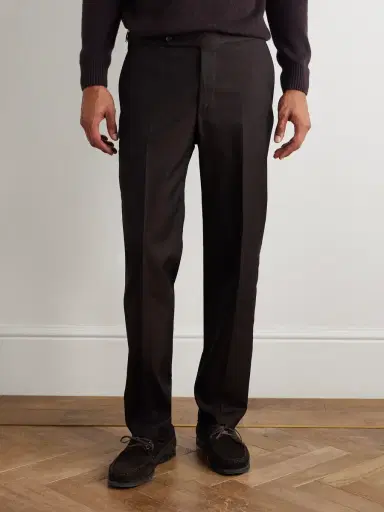 De Petrillo Straight-Leg Cotton and Silk-Blend Twill Suit Trousers - Men | Thumbnail 3 De Petrillo Straight-Leg Cotton and Silk-Blend Twill Suit Trousers - Men | Thumbnail 3