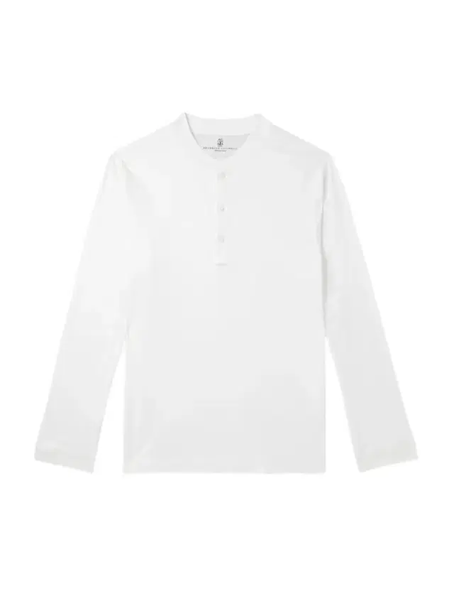 Brunello Cucinelli Slim-Fit Cotton-Jersey Henley T-Shirt - Men