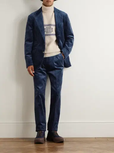 Brunello Cucinelli Cotton-Corduroy Suit Jacket - Men | Thumbnail 2
