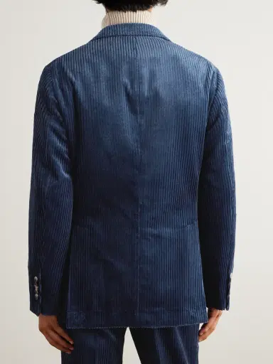 Brunello Cucinelli Cotton-Corduroy Suit Jacket - Men | Thumbnail 4
