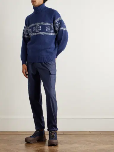 Brunello Cucinelli Straight-Leg Virgin Wool-Flannel Cargo Trousers - Men | Thumbnail 2 Brunello Cucinelli Straight-Leg Virgin Wool-Flannel Cargo Trousers - Men | Thumbnail 2