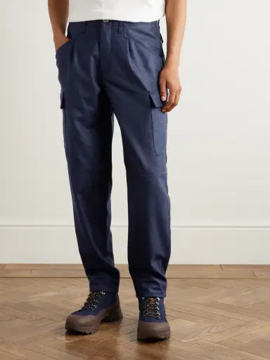 Brunello Cucinelli Straight-Leg Virgin Wool-Flannel Cargo Trousers - Men | Thumbnail 3 Brunello Cucinelli Straight-Leg Virgin Wool-Flannel Cargo Trousers - Men | Thumbnail 3