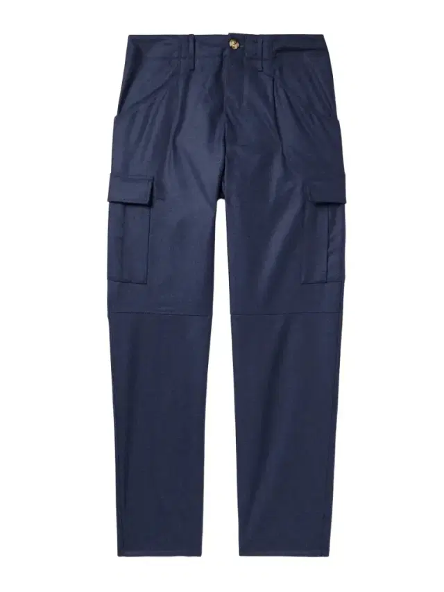 Brunello Cucinelli Straight-Leg Virgin Wool-Flannel Cargo Trousers - Men